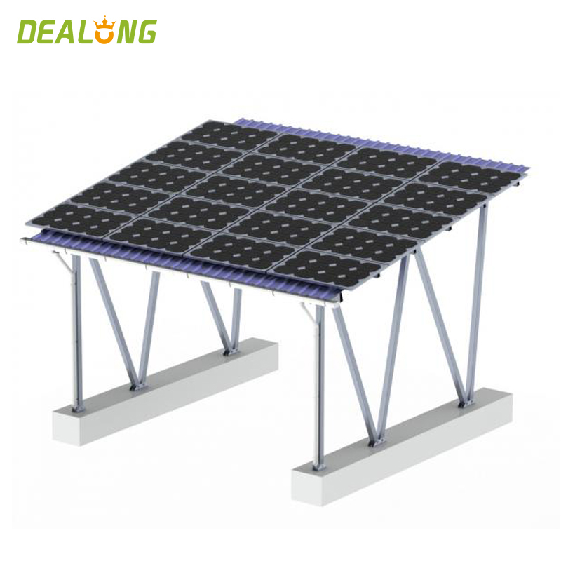 Solar Carport PV Konstrukcja montażowa z aluminiową ramą
