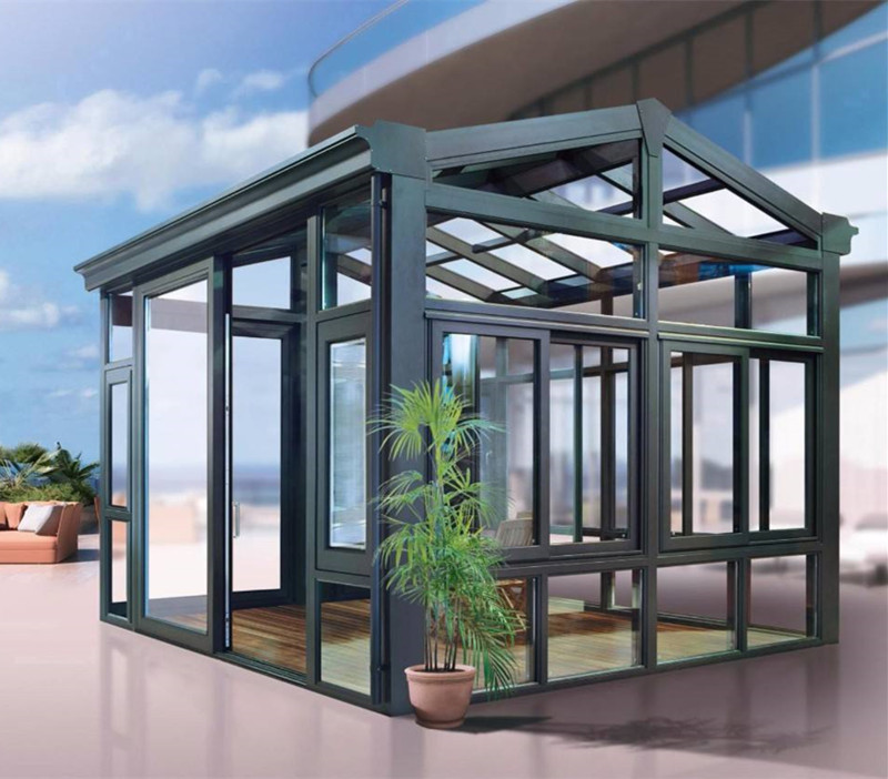 Solarny system montażu szklarni aluminiowy zielony dom

