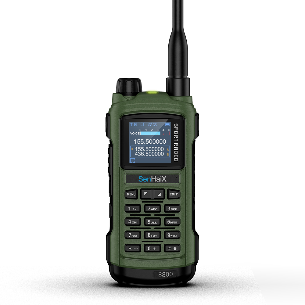 Dwuzakresowe radio Senhaix 8800 w kolorze zielonym
