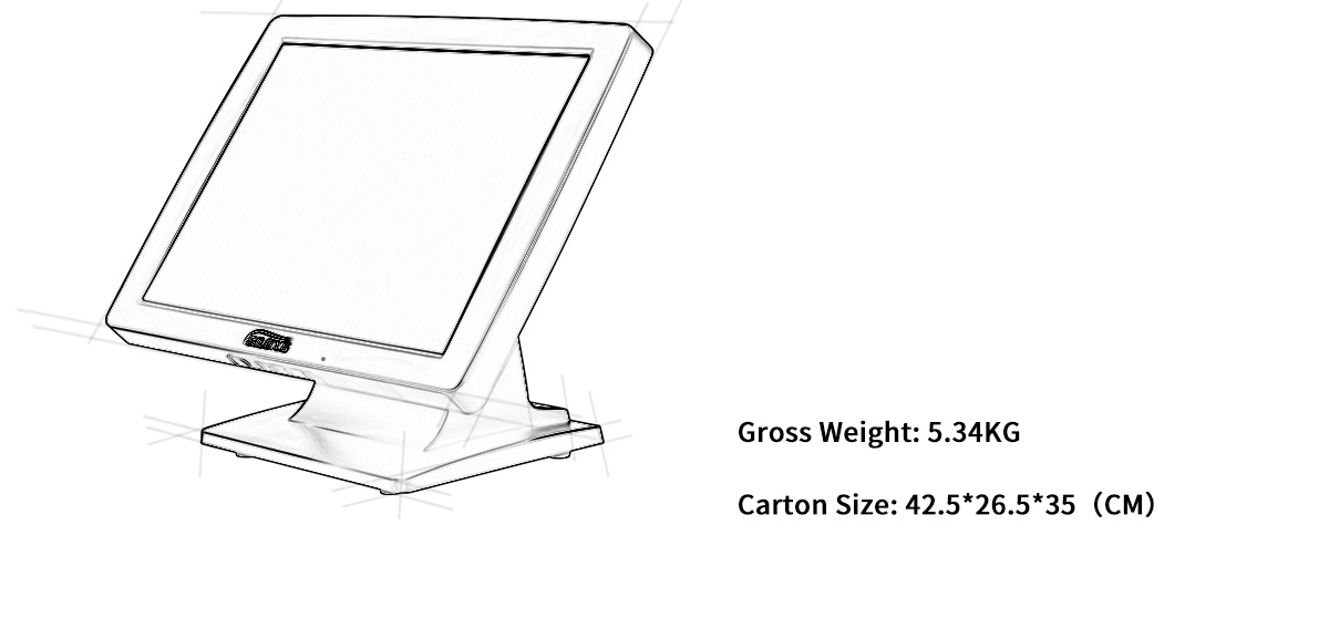 pos monitor z ekranem dotykowym