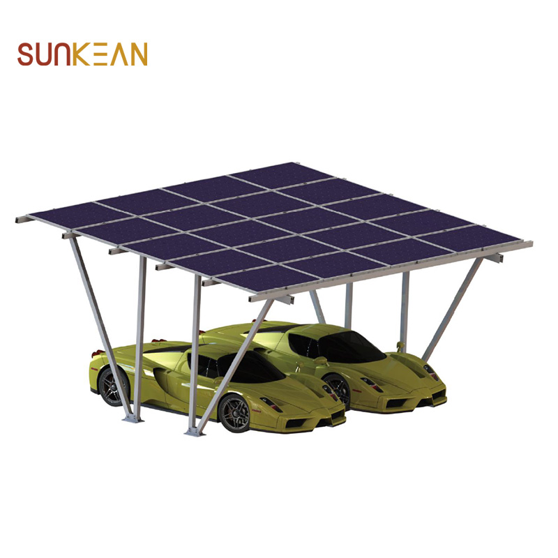Wsporniki montażowe do paneli słonecznych Instalacja wiaty słonecznej do szopy na parking samochodowy
