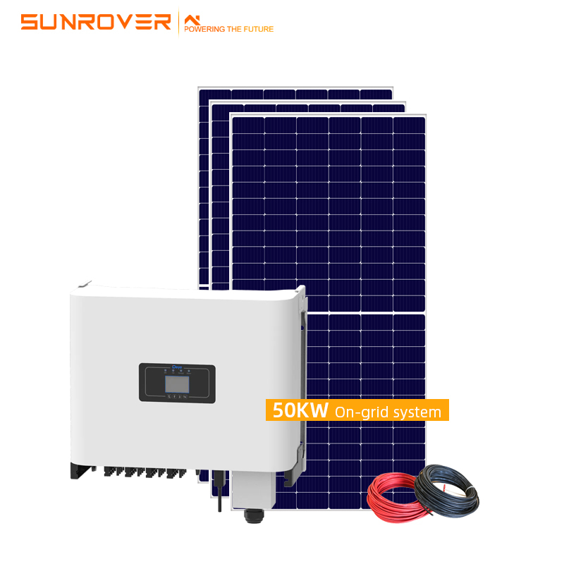 Łatwa instalacja 50KW w sieciowym systemie zasilania energią słoneczną
