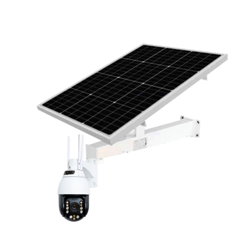 Zewnętrzny bezprzewodowy zintegrowany system nadzoru słonecznego 5MP
