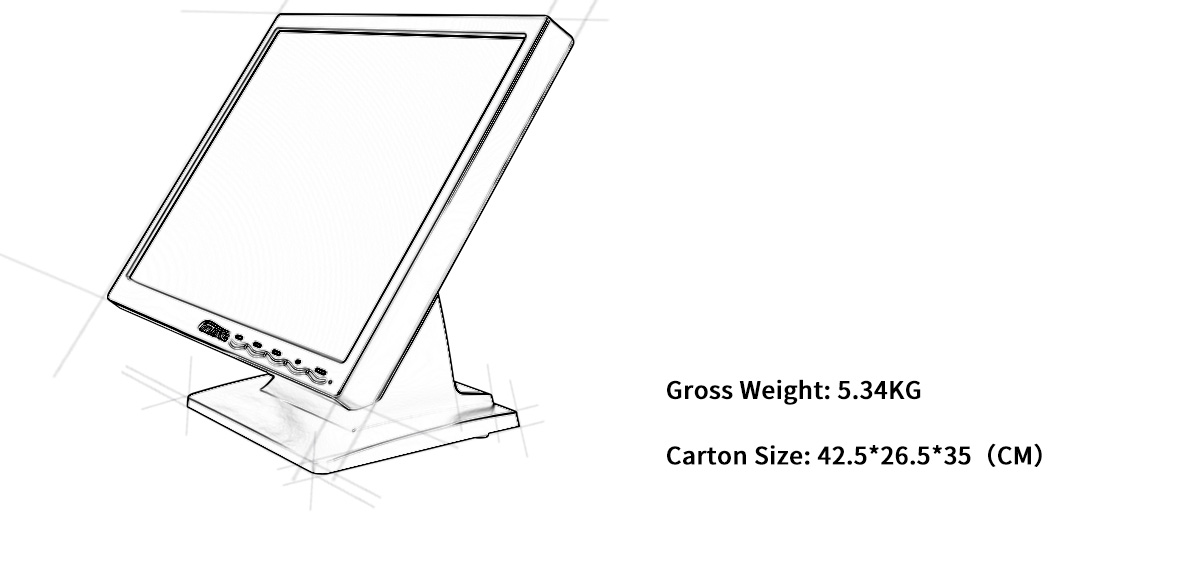 Monitor dotykowy OEM dla POS