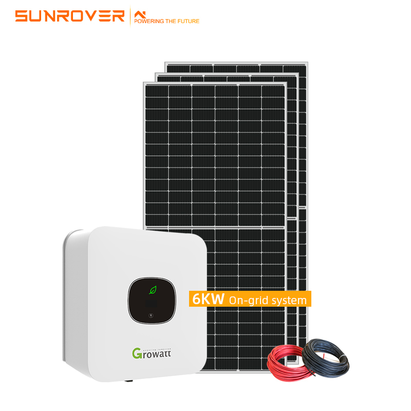 Cena fabryczna 6KW Solar On Grid Panel System dla domu
