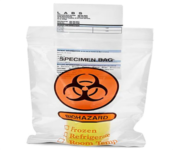 Plastikowa torba na próbki biohazard