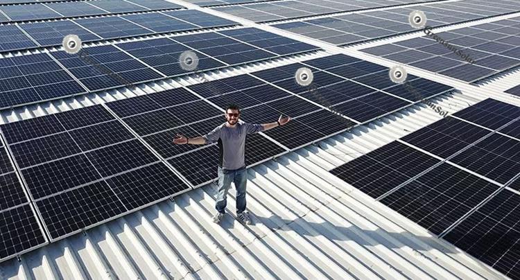 system energetyczny paneli słonecznych na pół pocięte ogniwa