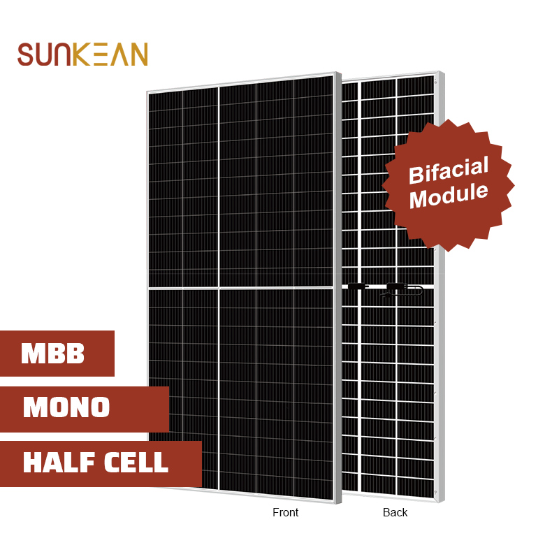 210mm Rozmiar ogniwa 555W 110 ogniw Mono Dwustronny panel słoneczny
