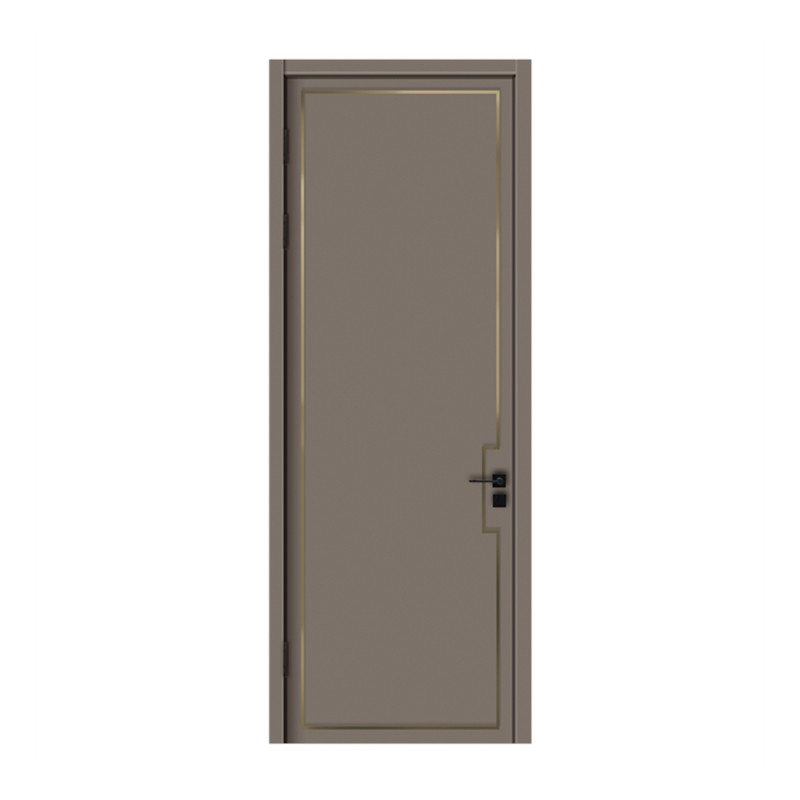 Drzwi wejściowe z litego drewna tekowego Wysokiej jakości melamina Drzwi wewnętrzne do sypialni z drewna
