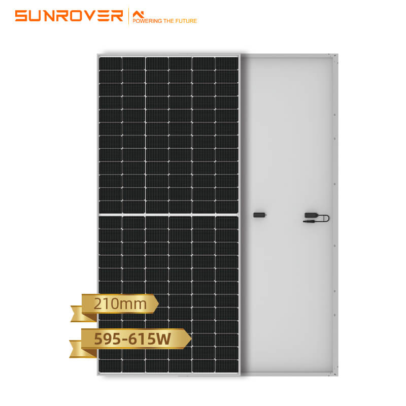 Monochromatyczne panele słoneczne 595W 600W 605W 610W 615W panele słoneczne
