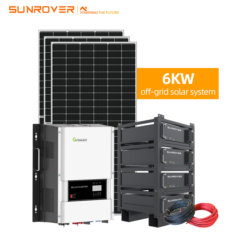 25-letnia gwarancja System fotowoltaicznych paneli słonecznych o mocy 6 kW poza siecią

