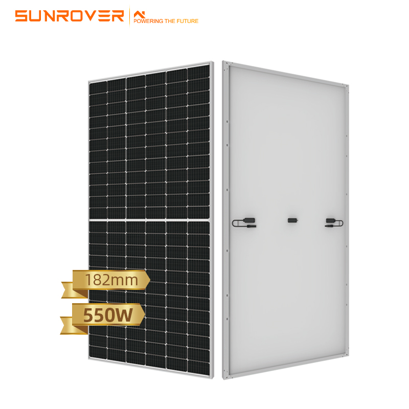 Wysokowydajne monokrystaliczne panele słoneczne 530 W Panel słoneczny 540 W 550 W 555 W Półcięte panele słoneczne
