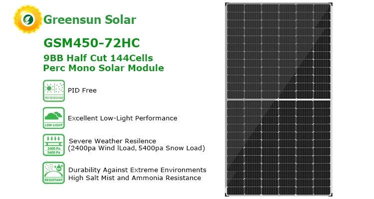 Panel słoneczny o mocy 450 W