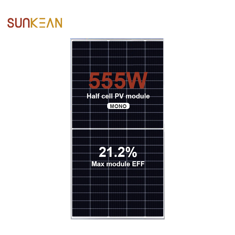 555W Połówka 110 ogniw 210 mm mono panel słoneczny o rozmiarze ogniwa
