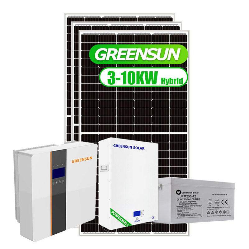 Przechowywanie Domowe zasilanie Dach System energii słonecznej 5kW 8kW 10kW Off Hybrydowe systemy słoneczne
