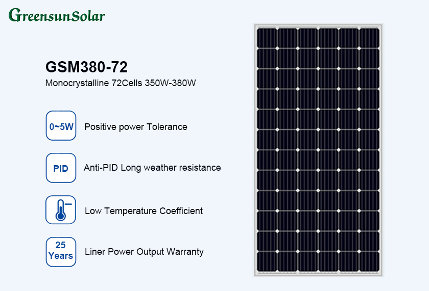 Panel słoneczny o mocy 350 W
