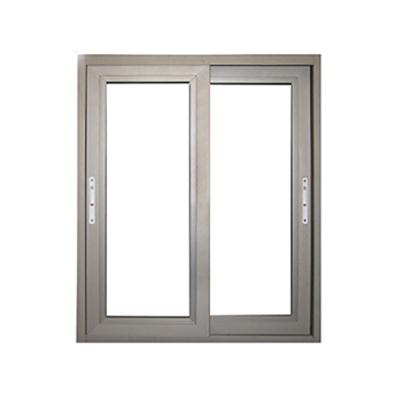 Okna przesuwne z szarego aluminium
