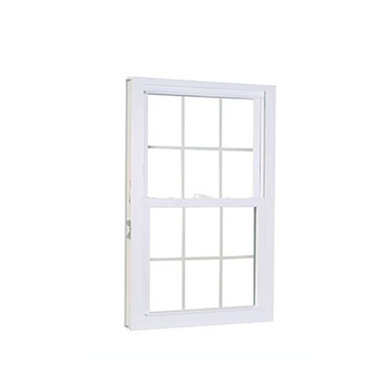 Białe podwójne wiszące i uchylne aluminiowe okna z grillem
