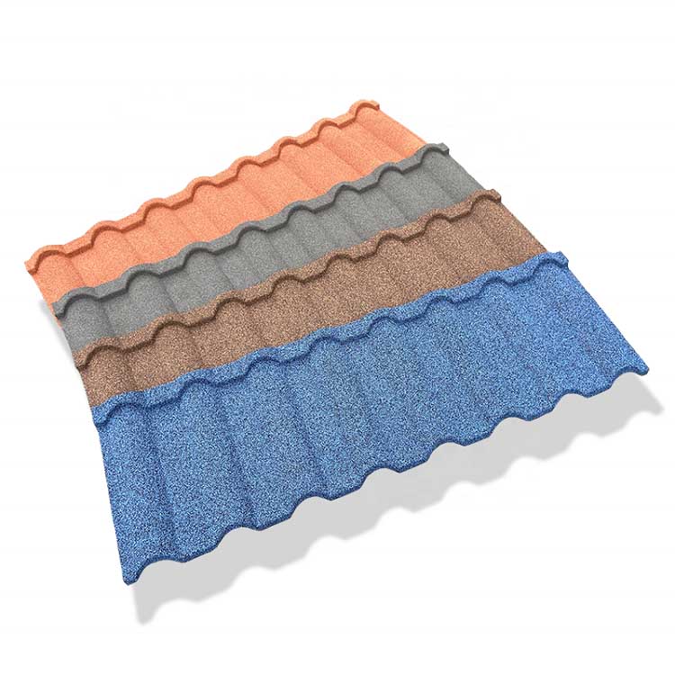 Kolorowe płytki dachowe z blachy stalowej