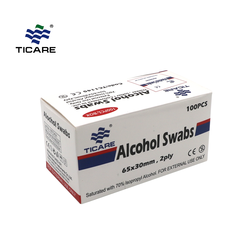 Jednorazowa antyseptyczna podkładka do przygotowywania alkoholu medycznego;