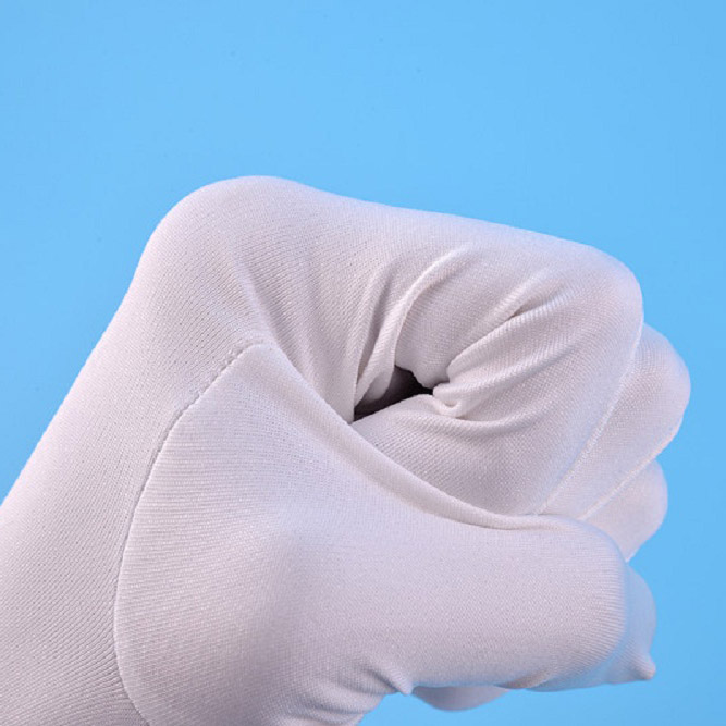 Bezpyłowe rękawice z mikrofibry do pomieszczeń czystych do użytku przemysłowego
