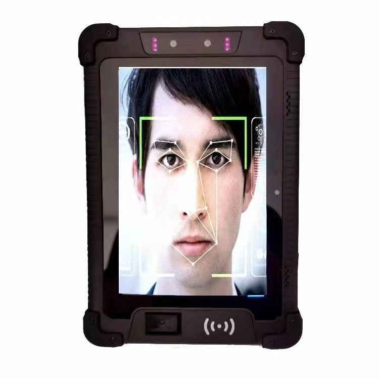 Podwójny USB 4G Android Biometryczny tablet do pomiaru czasu obecności linii papilarnych twarzy z RS232 i RJ45
