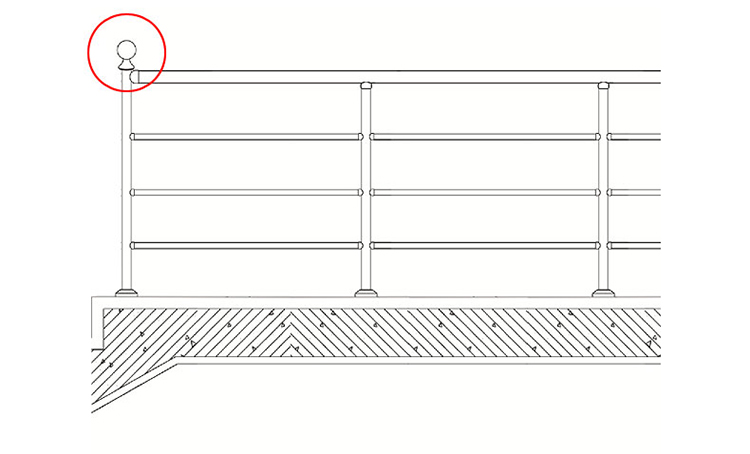 Zaślepki dekoracyjne balustrady ze stali nierdzewnej