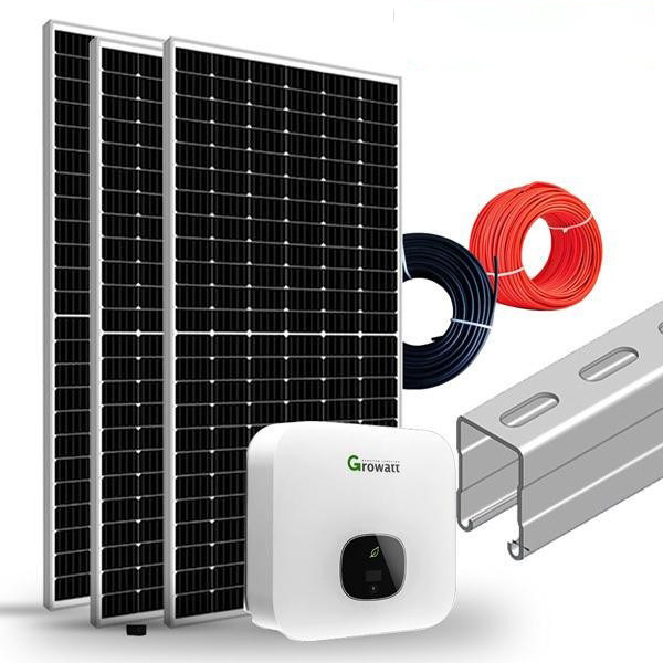 Domowy system solarny o mocy 5 kW z inwerterem Growatt
