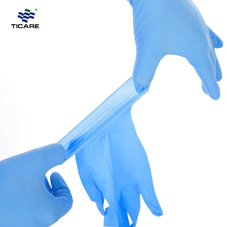 Medyczne jednorazowe sterylne rękawice nitrylowe dla bezpieczeństwa
