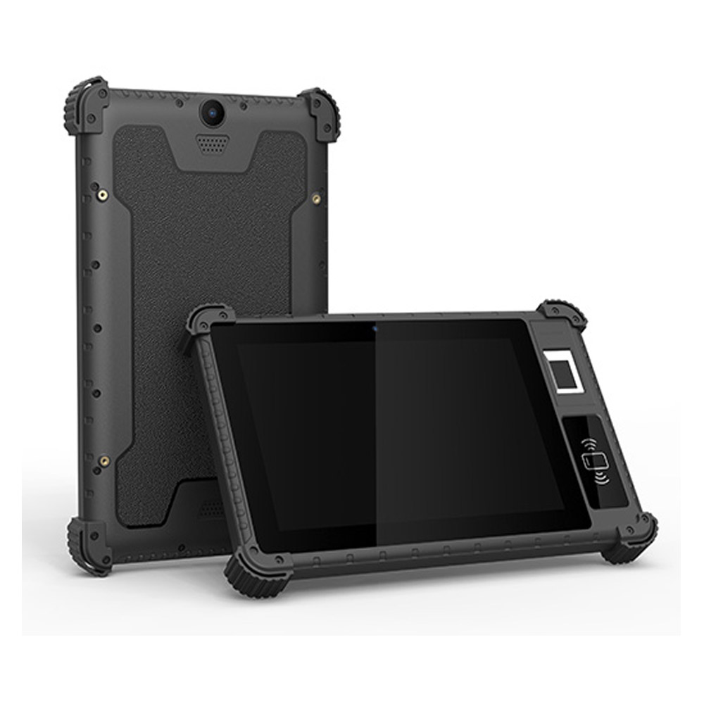 4G IP65 Wytrzymały 8-calowy tablet z systemem biometrycznym z systemem Android Biometryczny odcisk palca z baterią zapasową
