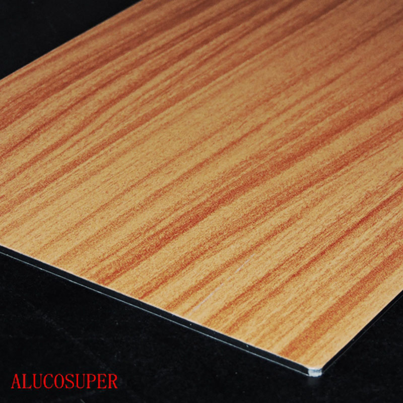 Zewnętrzny aluminiowy panel kompozytowy Okładzina drewniana ACP