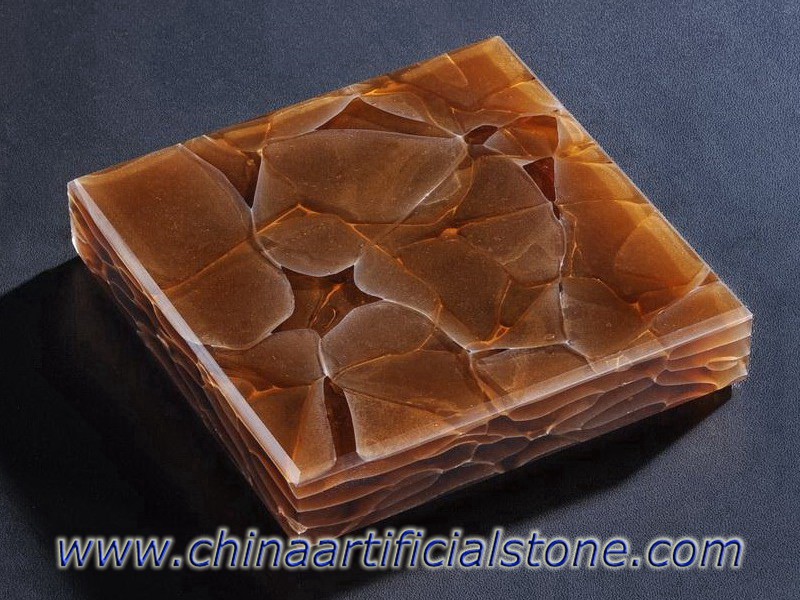 Chorus Brown Recycled Jade Glass Stone Panels JGR-611