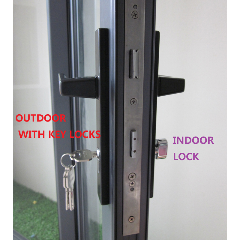 Aluminiowa, składana, aluminiowa konstrukcja drzwi składanych
