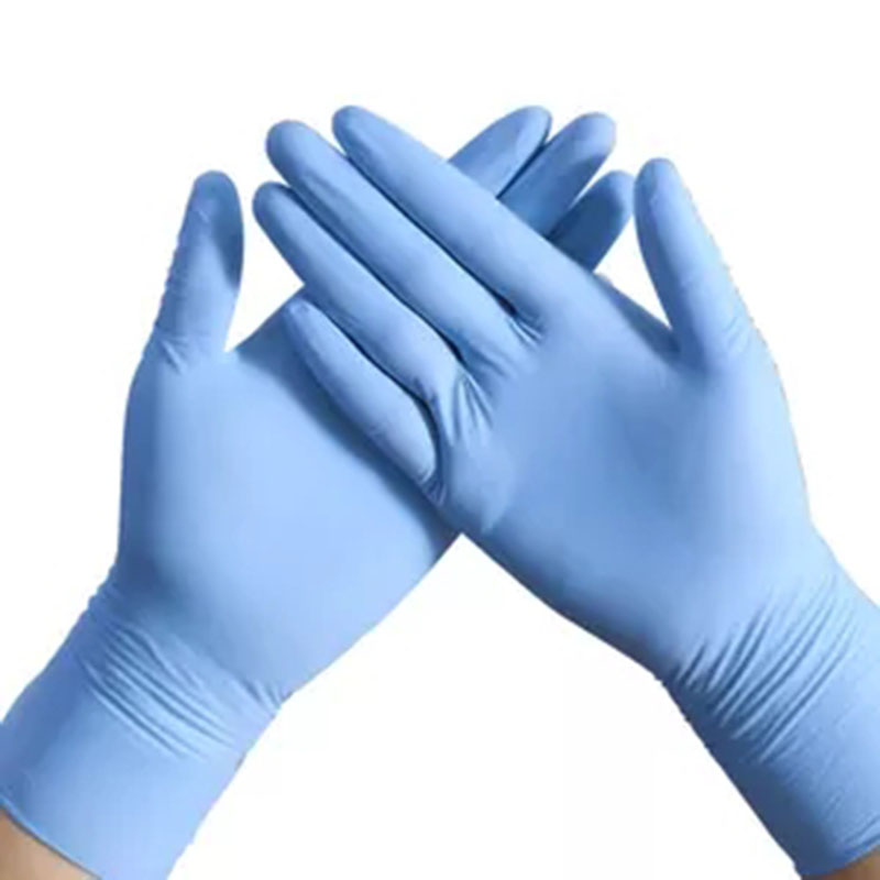 100 sztuk / pudło Hurtownie Producenci Jednorazowe niebieskie rękawice nitrylowe Medyczne bez proszku
