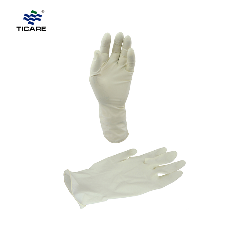 Jednorazowe sproszkowane medyczne sterylne lateksowe rękawice egzaminacyjne
