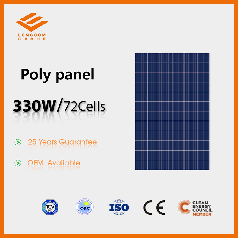 Polikrystaliczne ogniwa słoneczne Panel słoneczny