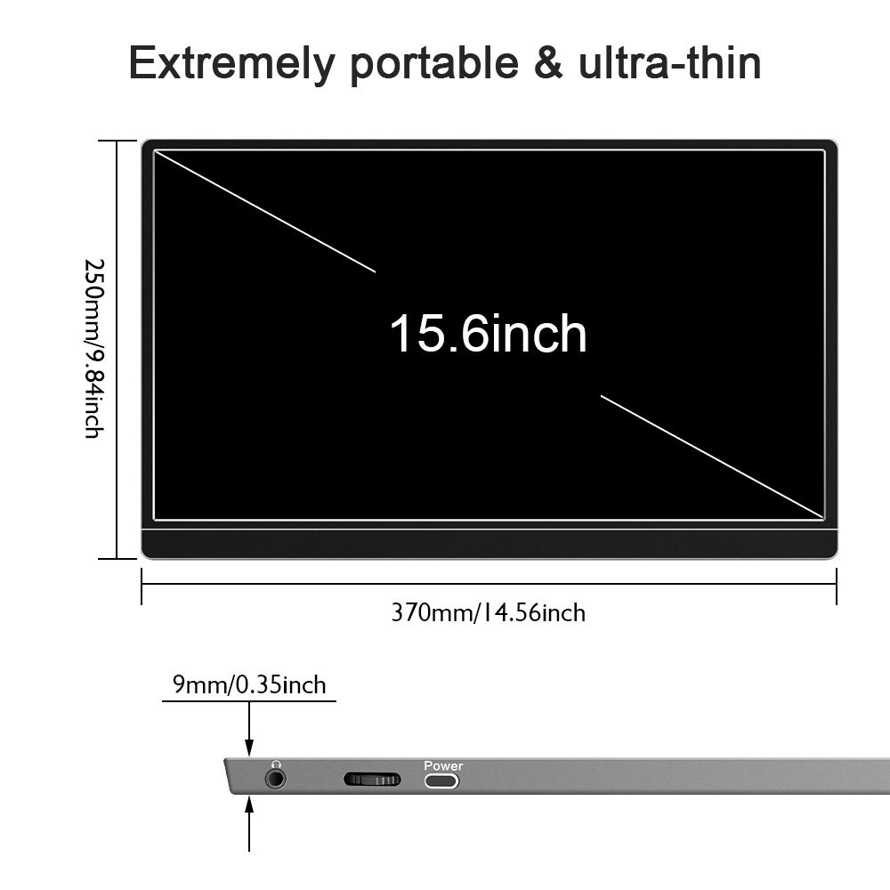 Przenośny monitor LCD do gier o przekątnej 15,6 cala 4K