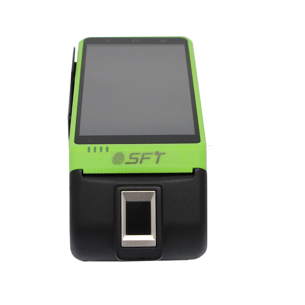 4G EMV PCI SFT FBI Ręczny biometryczny czytnik linii papilarnych Android eSim MPOS Terminal
