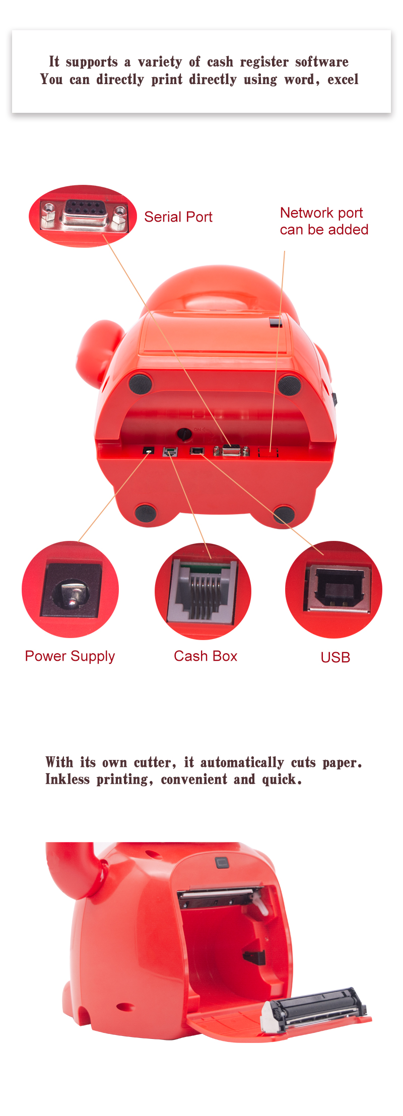 pos drukarka usb bluetooth 80mm