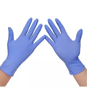 Jednorazowe niebieskie rękawice nitrylowe producentów hurtowych