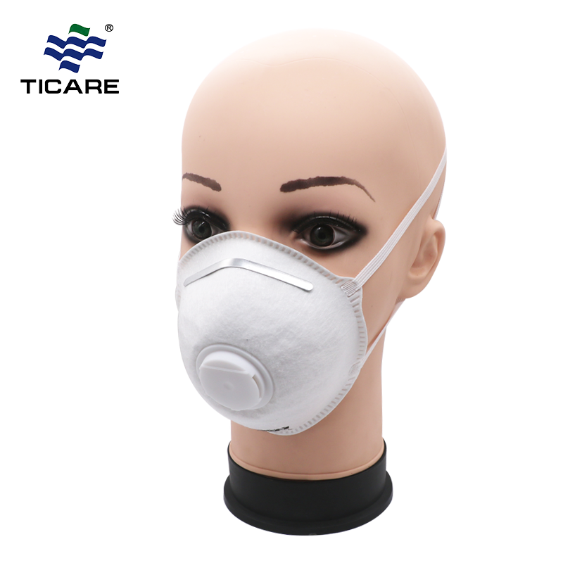 Jednorazowa maska ​​przeciwpyłowa z włókniny na zewnątrz
