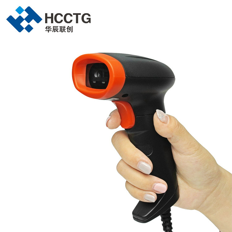 Ręczny przewodowy skaner kodów kreskowych USB / RS232 2D do telefonu komórkowego HS-6603B
