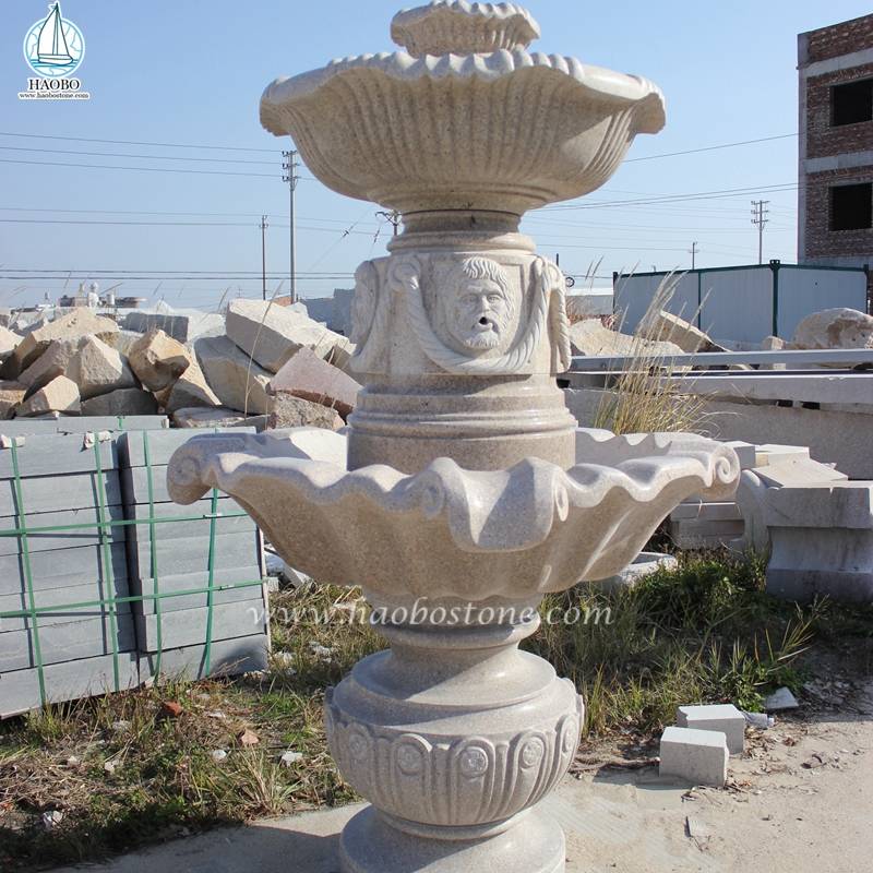 Naturalny kamień ręcznie rzeźbiony odkryty marmurowy ogród wodny udekoruj fontannę

