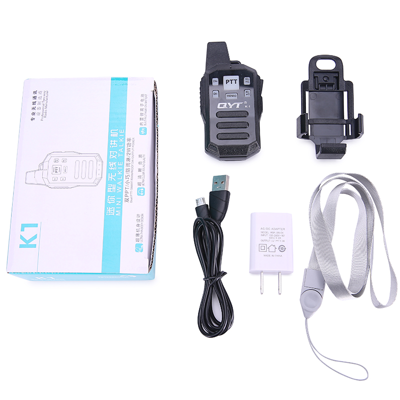 Mini UHF 2 Watts IP54 walkie talkie dla dzieci
