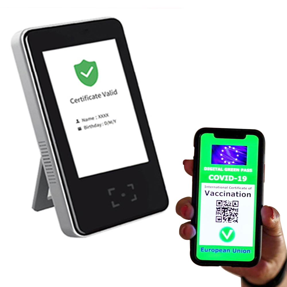 Certyfikat EU Green Pass Maszyna do skanowania paszportów szczepionek HS-600
