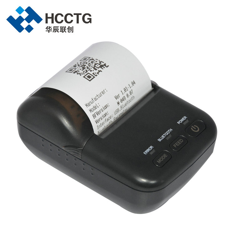 Przenośna drukarka termiczna kodów kreskowych USB Bluetooth 58 mm HCC-T12

