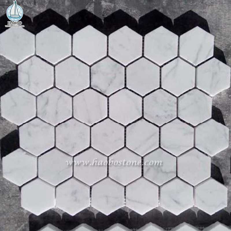 Okrągły kwadratowy wzór marmurowa kamienna mozaika podłogowa
