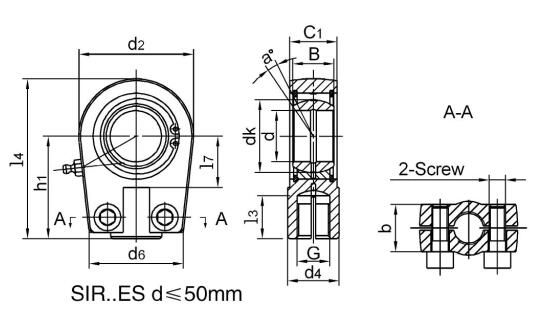 SIR20ES Hydrauliczne końcówki drążków