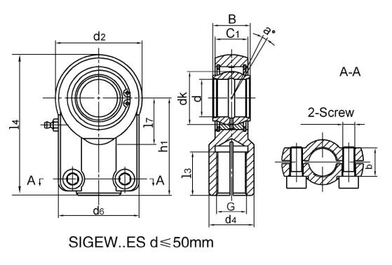 SIGEW32ES Hydrauliczne końcówki drążków