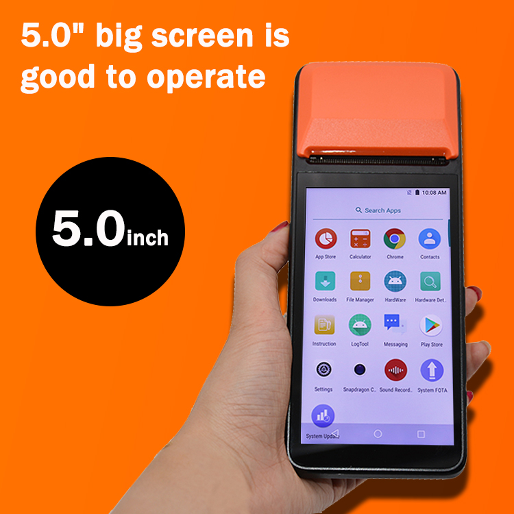 Obsługa skanowania kodów kreskowych SDK NFC 4G Android Smart POS z drukarką 58 mm R330

